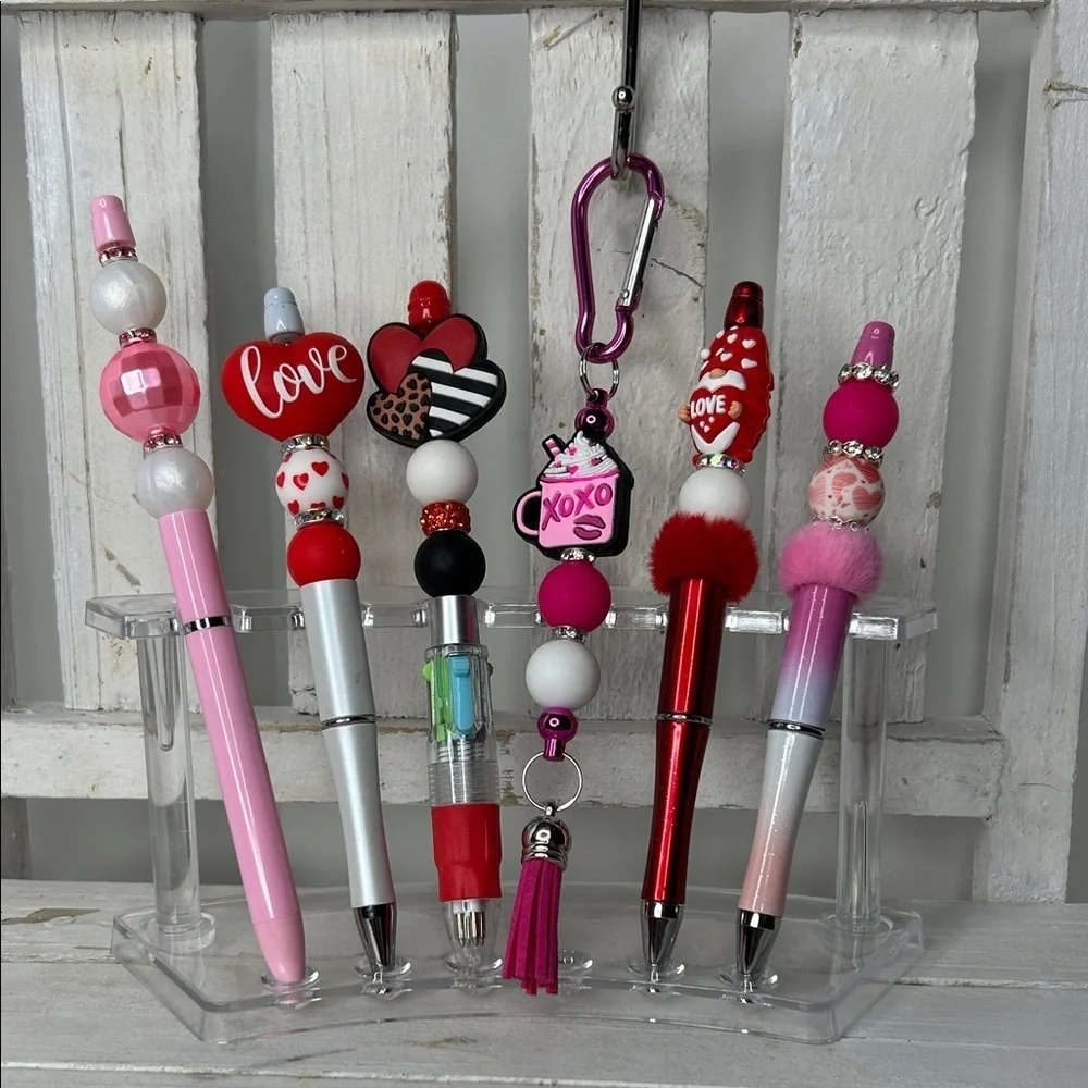 Love-Themed Pen Set with Keychain